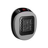 Calefactor, Calefactor enchufable, instantáneo, fácil de usar, temperatura ajustable, con práctico control remoto, for el hogar, baño, oficina y dormitorio.