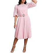 open lace back dress Amazon.com: IWFEV Lace Pleated Dress Puff Sleeve Mid-Calf Short Sleeve Midi  Dress Hollow Party Evening Dress M Black : Clothing, Shoes & Jewelry