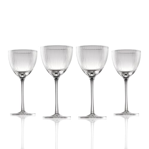 Nick and Nora Crystal Martini Glasses Set of 4, 5oz