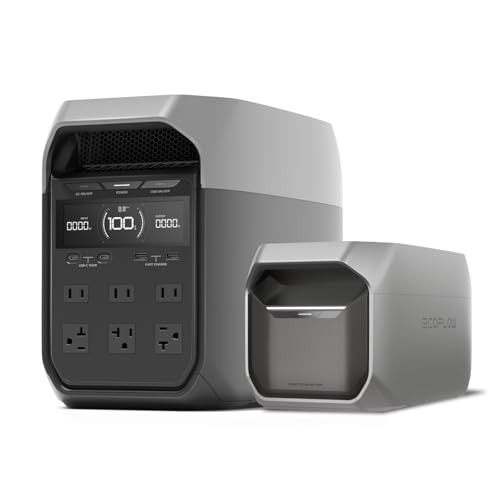 Image of EF ECOFLOW Portable Power Station DELTA 3 with Extra Battery, 2048Wh 1800W