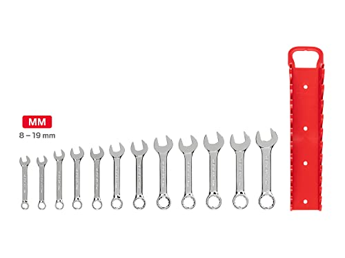 Clés courtes de 8 mm à 19 mm TEKTON WRN01170 coffret de serrage - 4