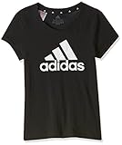 camiseta adidas niña Ofrece una comodidad óptima adidas G Bl T T-Shirt, Girls, Black/White, 1314