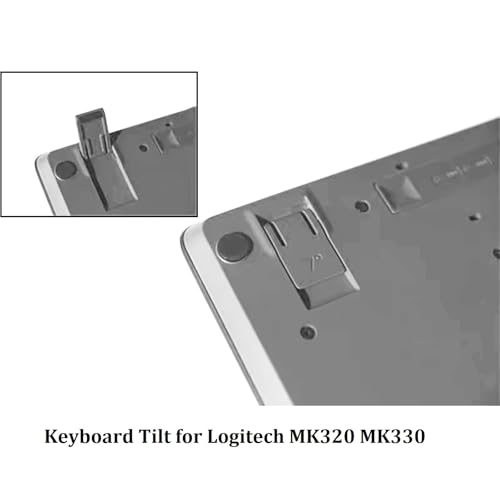 GAOHOU 2Pcs Tastatur Ersatz Bein Füße Stand Tilt Kompatibel mit Logitech MK320 MK330 MK320r MK330r MK335 Tastaturen Rack Fuß Reparatur Teile