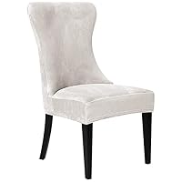 Leomix Ensemble de 1/2/4 Housse de Fauteuil à Oreilles Extensible en Velours sans accoudoirs, Fauteuil inclinable en Spandex Doux Lavable réutilisable, pour la décoration de la Maison,E,4pack