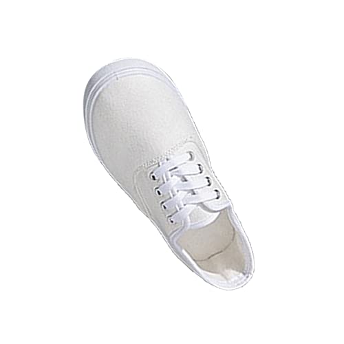 Calzado deportivo de kung fu y taichi en lona blanca para adultos y niños 2