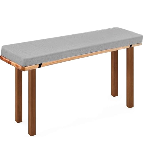 Sofá gris claro de exterior resistente a la decoloración para terrazas de madera 2