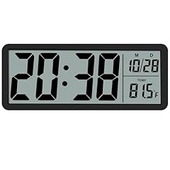 Swlat Utokf 8 . 5 " Large Digital Wall Clock, Battery or Plug in Operated,LCD Digital Clock Large photo Swlat Utokf 8 . 5 " Large Digital Wall Clock, Battery or Plug in Operated,LCD Digital Clock Large