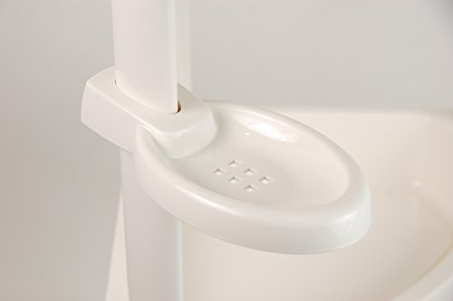 Tenby Living Corner Shower Caddy - 4 Shelf Shower Organizer Caddie With Movab. #TOP3