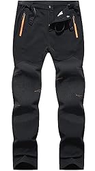 BenBoy Hombre Trekking Pantalones de Nieve Imperme...: Pantalones trekking hombre están hechos de 92 % poliéster y 8 % spandex de alta calidad, con forro polar, que es muy suave, cómodo y duradero. Son impermeables, a prueba de viento, cálidos, resistentes a la abrasión, sin pilling, cómodos. Estos Panta...