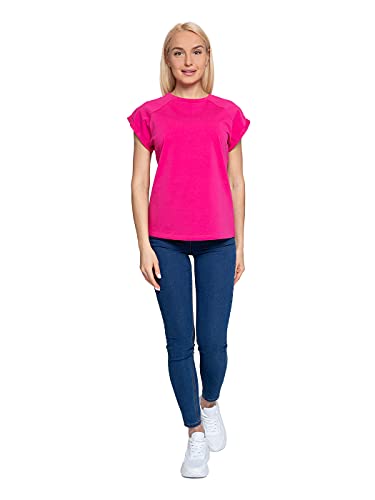 Lunarable Damen T-Shirt mit genähten Ärmeln - - Mittel Cover