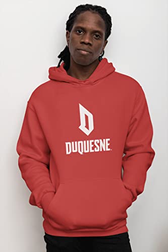 CreateMyTee | Duquesne University Stacked Hooded Sweatshirt3