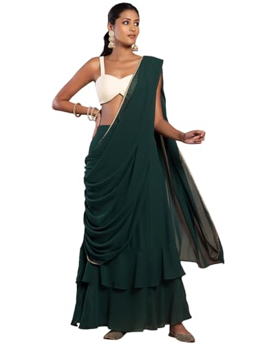 Image of Indya Women's Georgette Saree