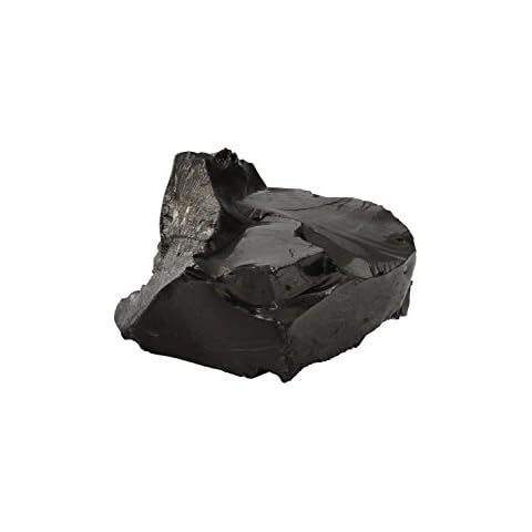 Heka Naturals Large Elite Shungite Single Stone | 14-29 g - Natural Crystal for Water Purification and Mineralization - Home Decor, Chakra Healing Crystal - Elite Noble Shungite Rock Cover