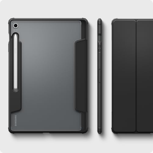 Image of Spigen for Galaxy Tab S10 FE Plus Case (2025), Ultra Hybrid Pro Protective Tri-Fold Cover with Transparent Back and S Pen Holder, 13.1 inch, Black