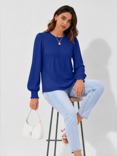 Image of AUTOMET Womens Long Sleeve Shirts Fall Blouses Tops Business Casual Outfits