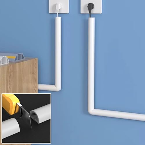Canaleta adhesiva para cables de metal y PVC, cubierta decorativa invisible para cables en piso, ideal para oficina, hotel y hogar (marrón, 1 m) miniatura 6
