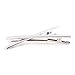 Haodeba 20 Pcs Premium Sturdy Stainless Steel Alligator Hair Clips Hair Pins Silver 8cm/3 Inch