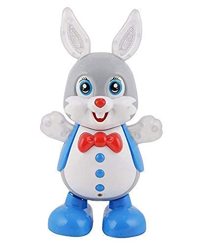 Dancing Rabbit Musical Toy for Kids, Battery Operated, Plastic, with Flashing Lights, Moving Ears and Hands, Interactive Bunny Toy for Boys and Girls-image-1