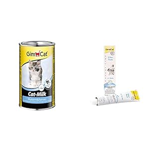 GimCat Cat-Milk Muttermilchersatz – Vitaminreiche Katzenmilch mit Taurin und Calcium – 1 Dose & EXPERT LINE Kitten Paste -1 Tube (1 x 50 g)