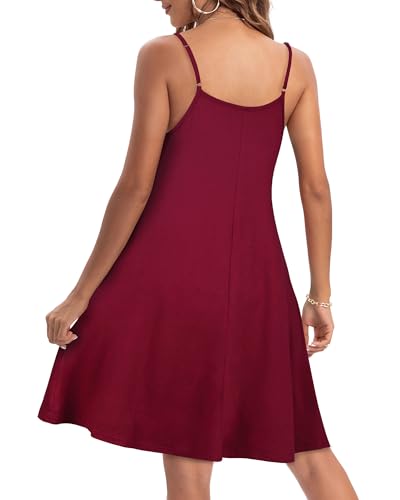 Image of JOELLYUS Womens Spaghetti Strap Dress Summer Dresses Beach Cover Ups Casual Sundresses with Pockets 2026
