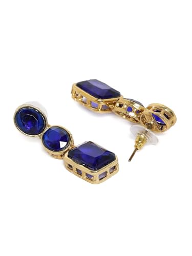 Juego de joyas de cristal azul DMZ-2065 para cenas y eventos elegantes 6