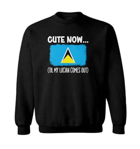 Tcombo Cute Now… Til My Lucian Comes Out Toddler Fleece Crewneck Sweater
