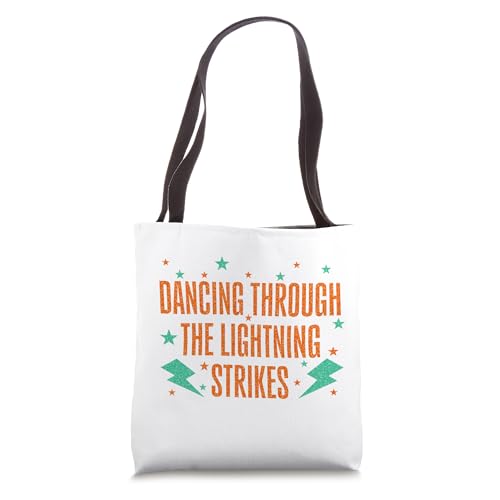 Bolso tote Dancing through the lightning strikes miniatura 1