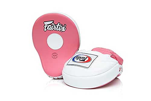Fairtex Contoured Focus Punch Pad Mitts (Pink/White)