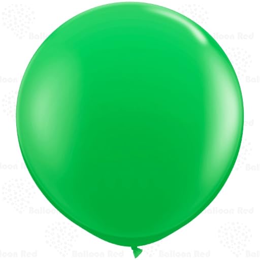 Image of AFTERLOON Biodegradable Balloons 3 pcs 36 Inch Orb Perfect Round Giant Extra Large Lime Green, Durable Thickened Strong Jumbo XL Big Helium Float, Baby Birthday Party Decorations