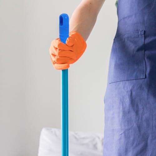 MUCKLILY 5pcs Thickened Plastic Broom Handle Grip Replacement Fit Mop Handle End Cap for Enhanced Control and Comfortable Grip for Cleaning Tools