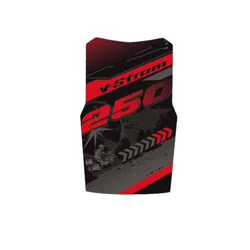 Eviter les rayures de reservoir VSTROM 250 avec ces autocollants en cuir rouge