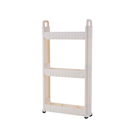 Large De Cuisine De 10cm De Large, Panier De Cuisine Avec Roues, Chariot De Rangement De Roulement, Stockage De Salle De Bains En Plastique, Chariot De Chariot Pour La Cuisine, Maison, Chambre À Couch