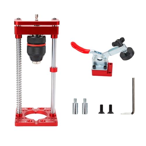 Dispositif de perçage portable pour bois | Aide au perçage avec support de perçage réglable en hauteur et jauge de perçage de charnière de 35 mm |...