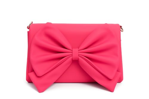 Image of Women's Bow Crossbody Bag - Shoulder Purse & Sling Handbag - Multi-Pocket Partitioned Side Bag with Adjustable Strap for Party, Wedding & Casual