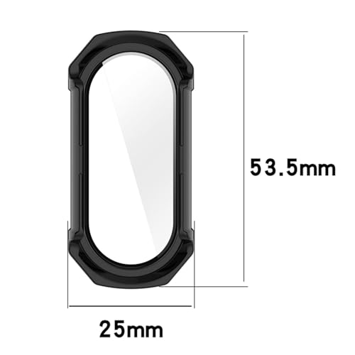 Funda Xiaomi Mi Band 9 GUMMMY con cristal templado PC antiarañazos 3