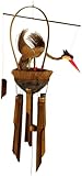 Guru-Shop Carillon éolien en Bambou Exotique - Carillon éolien Pour Oiseaux, Marron, 70x38x16 cm, Carillons à Vent Carillons à Tonalité