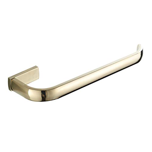 Baoblaze — Suporte de toalha de latão com barra única de latão para hotel em casa – Dourado, 29,5 cm