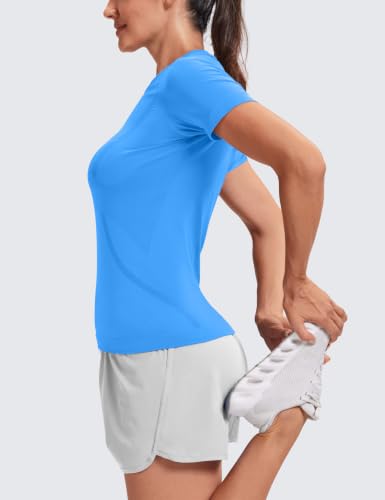 Image of MathCat Seamless Short Sleeve Workout Tops for Women