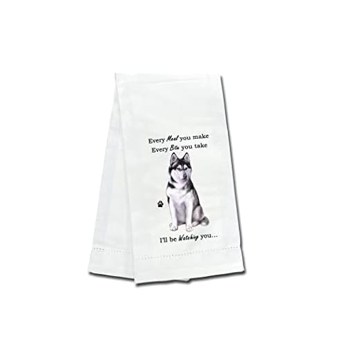 SIBERIAN HUSKY Kitchen Towels - Soft, Highly Absorbent - Gifts for Pet Lovers - Reusable, Quick Drying - 100% Natural Cotton