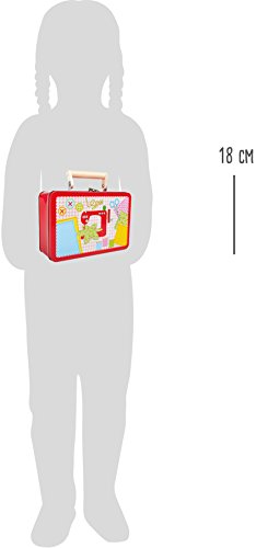 small foot 3921 Kinderkoffer "Nähset", inkl. Stoffe, Schere, Nadeln, Knöpfen und Perlen aus Holz, uvm, ab 3 Jahren – Bild 6