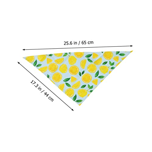 HYTROVE Haustier Bandana Hundehalstuch Aus Baumwolle Mit Fruchtdesign Leicht Anzulegen Für Katzen Und Hunde Haustierzubehör Für Alltag Und Party