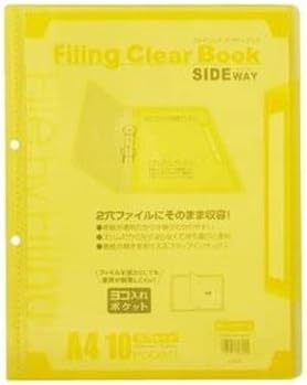 （まとめ）ビュートン ファイリングクリヤーブックFLCBS-A4-10CY イエロー【&times;30セット】 top1-ds-2377826