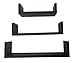 EWEI'S HomeWares 3 Floating U Shelves, Espresso Finish