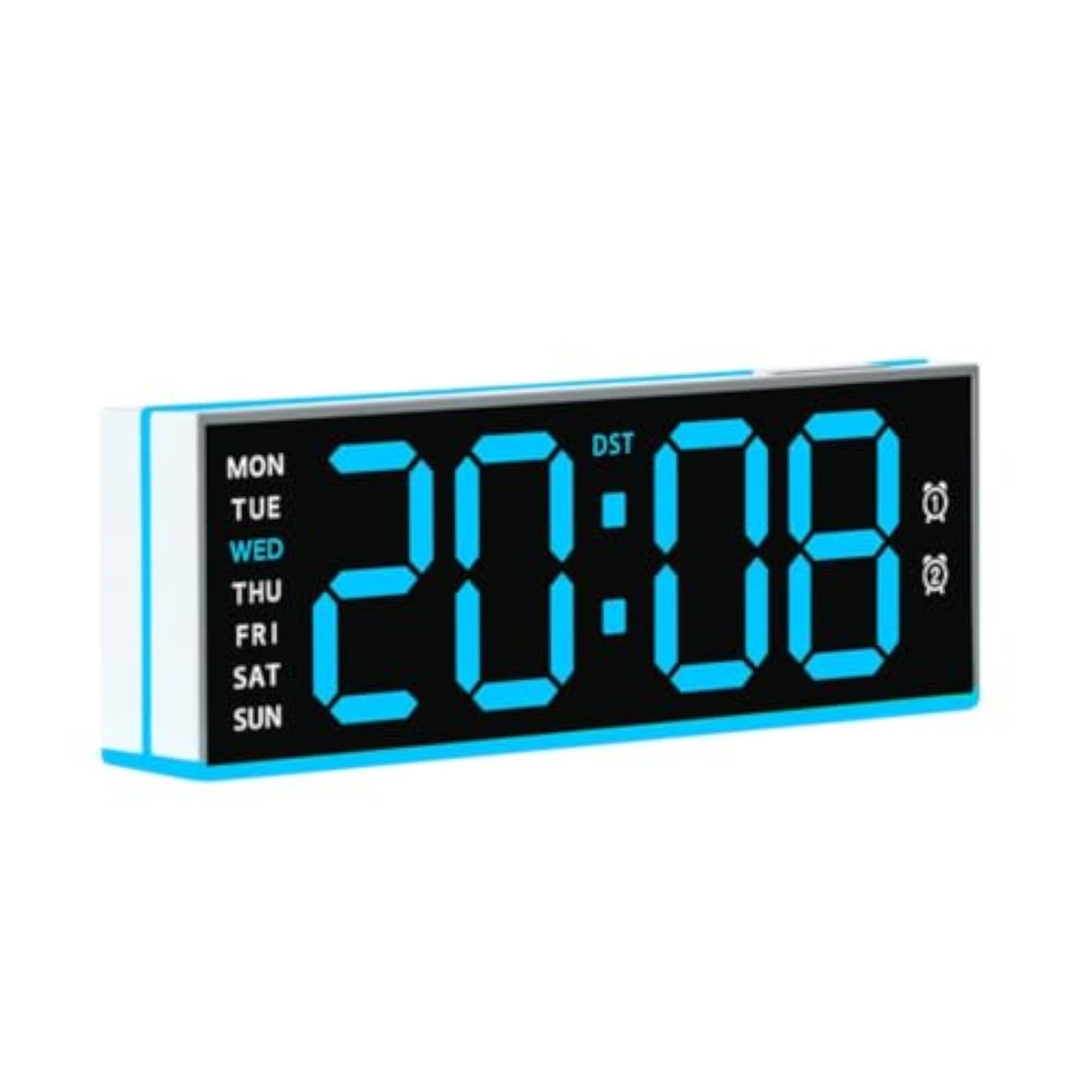 Easy-to-Read Digital Clock with Edge Lighting