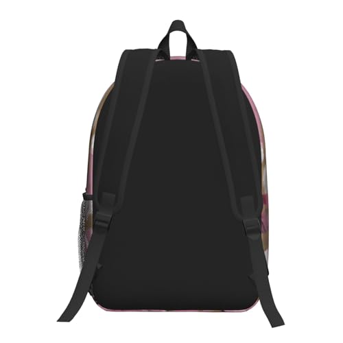 Sac à dos ordinateur portable marbre rouge et blanc de 43cm - 3