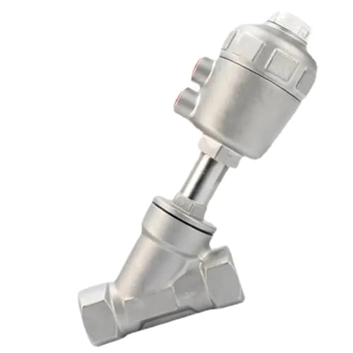 Vanne pneumatique en Y DN15 en acier inox 304 pour circuits de vapeur