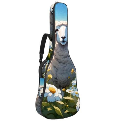 Sac pour guitare acoustique 40-42 pouces imperméable à motif mouton