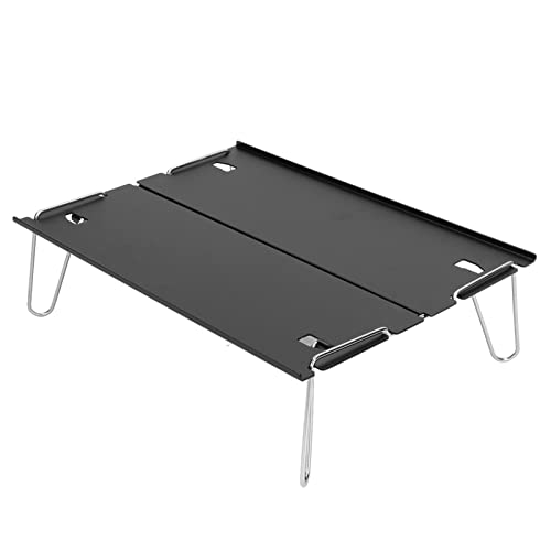 Yctze Mesa de Campamento Plegable portátil: Mínima Mesa de Aleación de Aluminio Ultra Ligero, Compacta y Fácil de Transportar para Senderismo, Picnics, Pesca y Más
