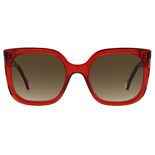 Carolina Herrera SUNGLASSES HER 0128/S BURGUNDY RED 54/21/145 WOMENS2