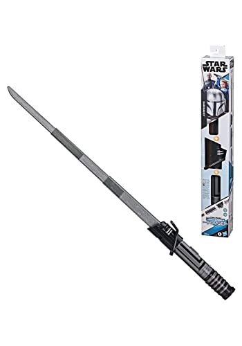Star Wars Lightsaber Forge, Darksaber à Lame Noire Extensible, Jouet de déguisement Personnalisable Lame, embout, cylindre et noyau de sabre laser inclus